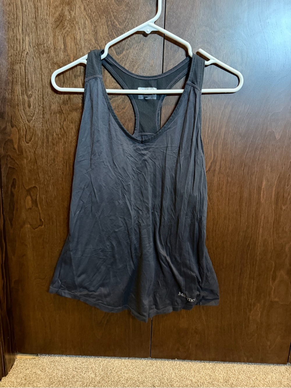 Women's Marmot Charcoal Racerback Tank Top